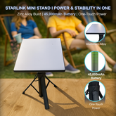 Starlink Mini Mount with Battery Pack 30V 2A Output for Outdoor & Camping